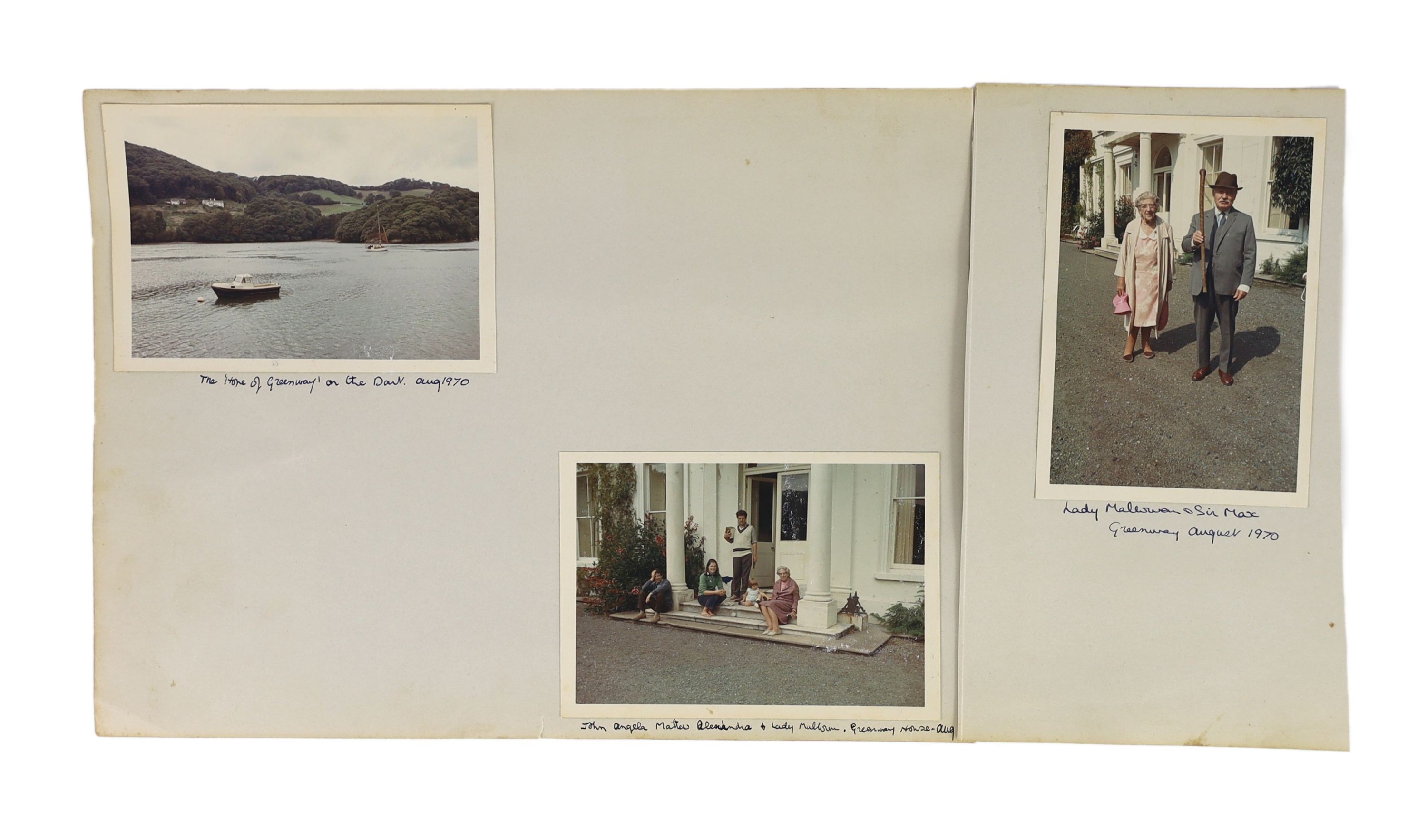 A group of three colour photographs, each photo aoorx. 12.5 x 9cm with margins